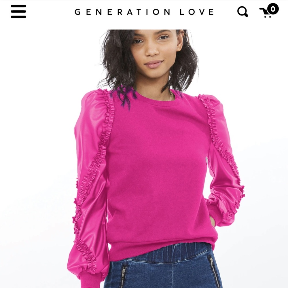Brand new Generation Love Pink Sweatshirt